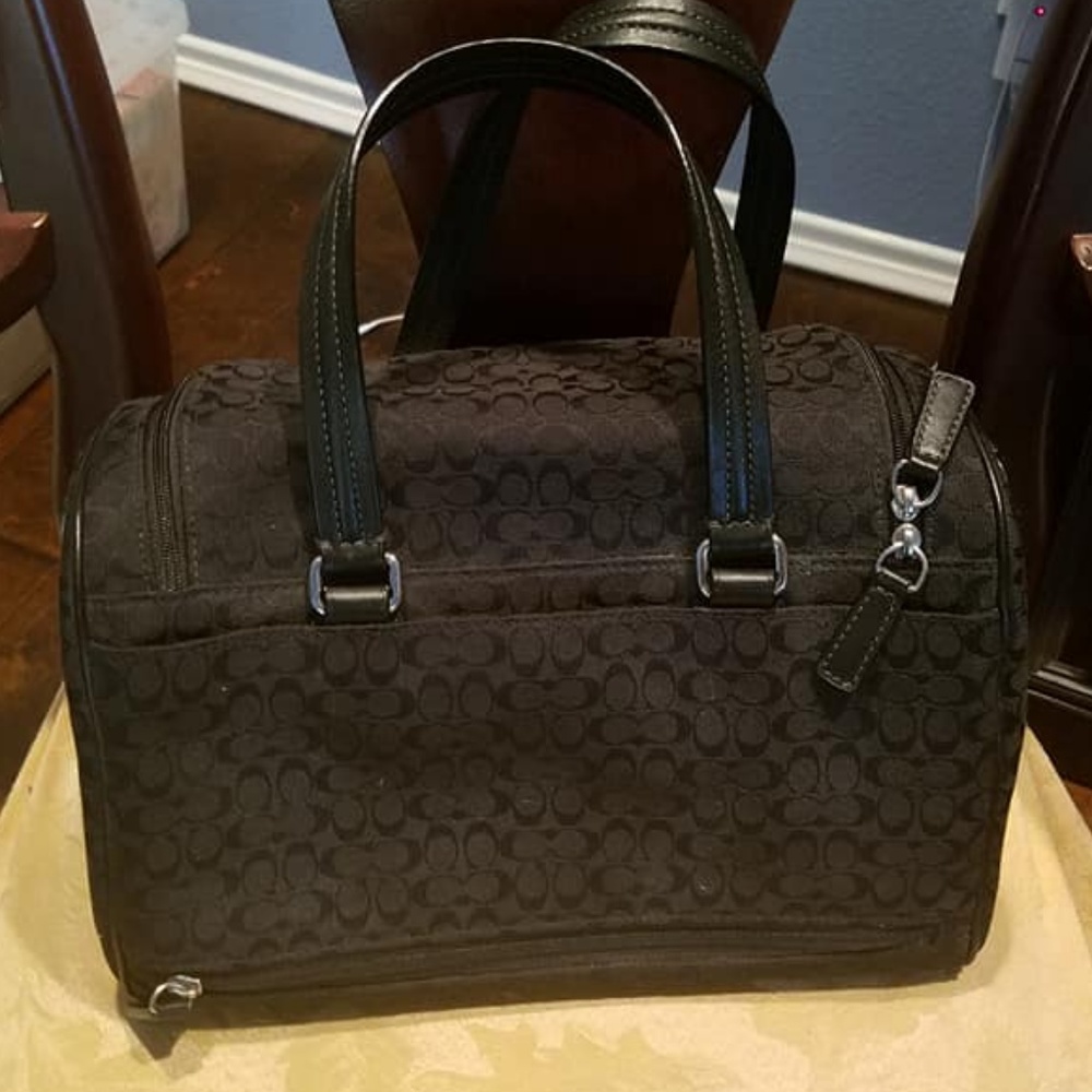 Coach monogram black purse